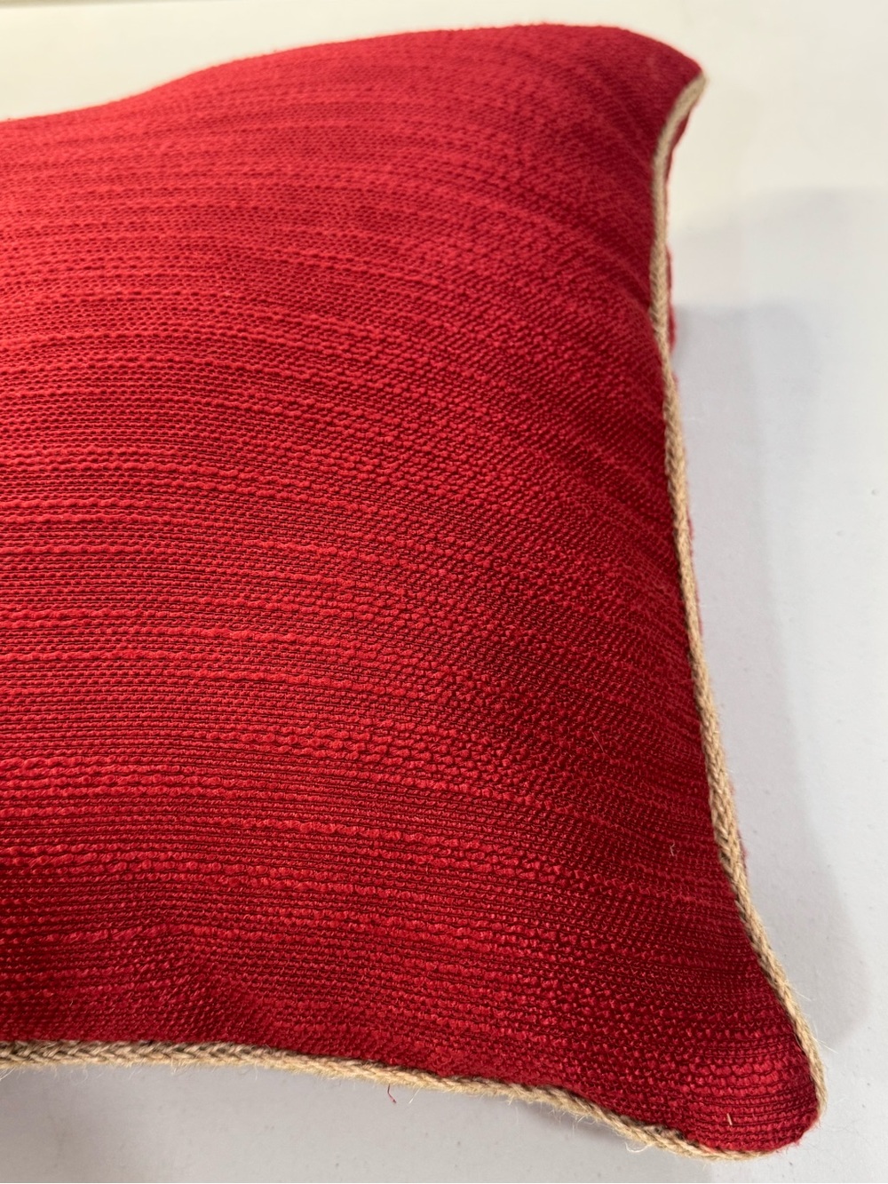Brentwood Originals Modern Farmhouse Decorative Pillow Red
